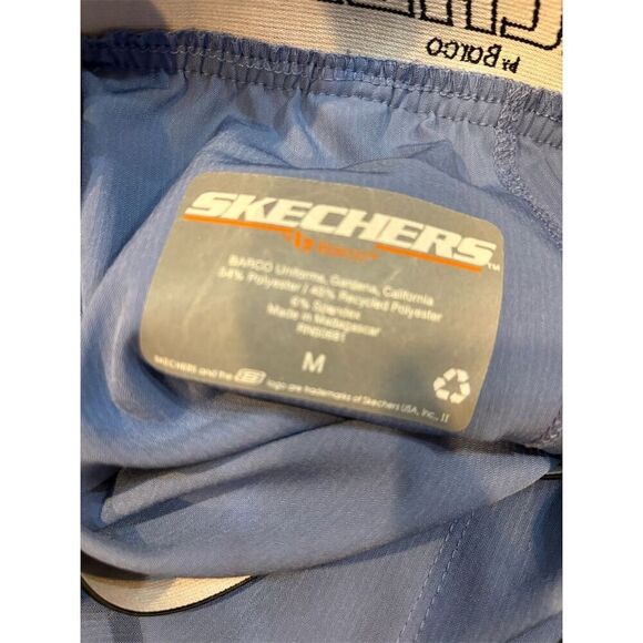 Skechers Women's Scrub Set Light Blue 2-Piece Top & Pants Size M - Picture 10 of 11